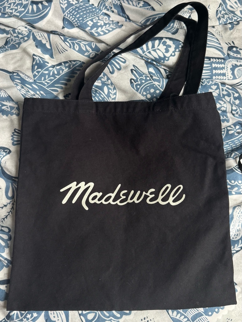 Black Madewell Tote with faces